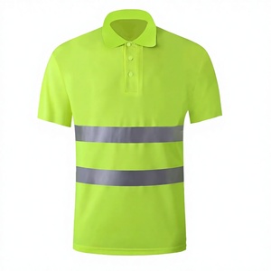 Camiseta Polo de Seguridad con Logotipo Personalizado para Hombre, Transpirable, de Secado Rápido, Alta Visibilidad, Reflectante, para Trabajo, Construcción, de Poliéster - Product Image 2