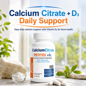 Fabricante OEM Shecome, Citrato de Calcio en Tabletas Pequeñas con Vitamina D3, Apoyo para la Salud Ósea, 200 Tabletas, Suplemento de Citrato de Calcio en Tabletas Pequeñas con Vitamina D3 - Product Image 4