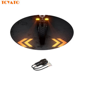 Tcyato 2 cái RGB LED tín hiệu rẽ ánh sáng DRL hổ phách underglow chiếu đèn tuần tự chảy đèn flash chỉ số mới cho xe máy - Product Image 1