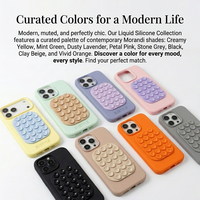 Support de téléphone magnétique mains libres à ventouse pieuvre, coque fine en silicone liquide pour iPhone 17, pour tournage, maquillage, douche, miroir