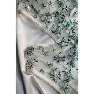 Combinaison bleue avec détails floraux pour femmes, lingerie sexy - Product Image 1