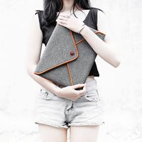 Housse d'ordinateur portable personnalisée, pochette de transport pour tablette, sac en feutre, sac pour ordinateur portable en feutre aiguilleté polyester personnalisé