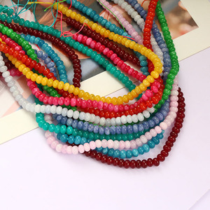 MJ3197 6x4mm <span class=keywords><strong>Piedra</strong></span> <span class=keywords><strong>semipreciosa</strong></span> natural Jade Rondelle Beads, Gema Jade jaspe Amazonita Abacus Roundel Beads - Product Image 5