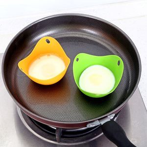 Cuiseur à œufs et support en silicone de qualité alimentaire épaissi avec cuiseur vapeur, design créatif transfrontalier 4 couleurs - Product Image 2