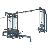 Equipo de Gimnasio Multifuncional WENDY de 8 Estaciones para Entrenamiento de Fuerza con Pesas, para 8 Personas