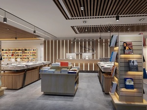 Độc Quyền Hiệu Sách Thiết Kế Nội Thất Hiện Đại Cuốn Sách Hiển Thị Đứng Tùy Chỉnh Showcase Tủ Gỗ Thủ Công Giá Sách - Product Image 2