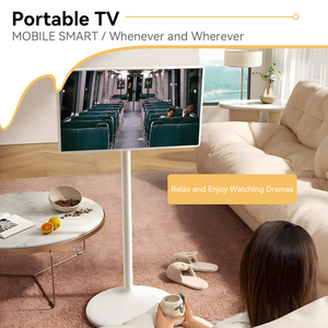 Personalizzare schermi di grandi <span class=keywords><strong>dimensioni</strong></span> di alta qualità Display <span class=keywords><strong>32</strong></span> pollici Mobile portatile TV Smart Tv Mobile portatile su ruote - Product Image 3