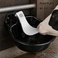 Abreuvoir robuste pour bétail, en fonte, abreuvoir automatique pour bovins, chevaux, moutons avec support de fixation