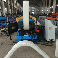 Machine de formage à froid pour tuyaux de descente de pluie en acier galvanisé PPGI de 0,3 à 0,8 mm pour système de drainage des eaux pluviales de toiture