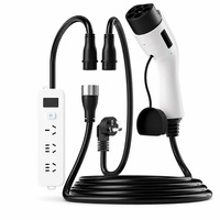 Nouveau Câble de Charge et de Décharge Portable 2-en-1 pour Véhicules Électriques V2L EVSE avec Interface GB pour Voitures Électriques Utilisation Domestique et Extérieure