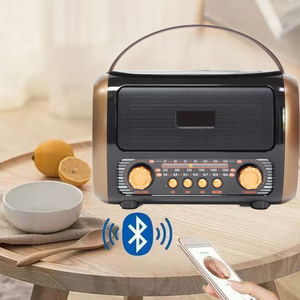 Retro Style Multifunction FM AM SW Portable Radio with BT 5.3 TF Card MP3 Player USB Rechargeable and <b>Big</b> Sound <b>Speaker</b> - Product Image 4