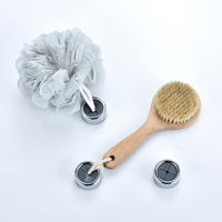 Promotion à bas prix : Porte-serviettes créatif auto-adhésif en plastique, crochets perforés pour torchons de cuisine et salle de bain, et crochets pour vêtements