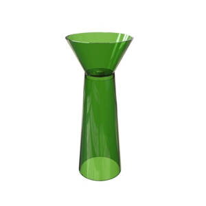 Fabricante de Lavabos de Pedestal con Lavabo Redondo Transparente Azul, Lavabo de Pedestal Independiente para Baño - Product Image 5