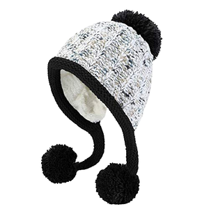 Gorro de punto con bordado de número 8, talla 8, multicolor, novedad, superventas, calidad de exportación, fibra acrílica, orejeras comunes - Product Image 1