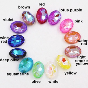 ใหม่มาถึง K9 แก้ว AB คริสตัลรูปไข่ Rhinestone สำหรับอุปกรณ์เสริม - Product Image 3