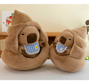 Nuevos Peluches de Capibara Adorables con Relleno de Algodón PP, Regalo de Cumpleaños Unisex, Juguete de Peluche Súper Suave con Diseño de Dibujos Animados y Alivio del Estrés - Product Image 5