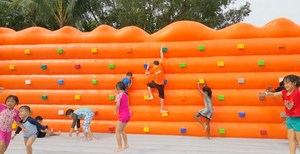 Inflatable climbing wall <span class=keywords><strong>for</strong></span> adult and children through <span class=keywords><strong>the</strong></span> wall - Product Image 4