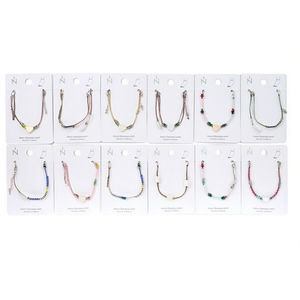 Cavigliere alla Moda in Acciaio Inossidabile con Perline Fatte a Mano Set da 12 Pezzi per Donna Accessori Gioielli - Product Image 2