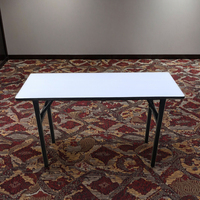 Vente en gros à prix réduit, location événementielle, salle de banquet, table rectangulaire pliante en contreplaqué de PVC