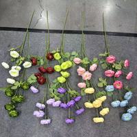 Fleurs artificielles en soie au toucher réel, pivoines, tiges florales artificielles pour la décoration de mariage, la décoration de la maison, centre de table pour événements