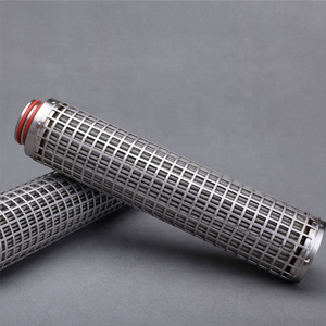 Long Service Life and Backwashable 5um 20'' Stainless Steel <strong>Mesh</strong> Pleated Filter Element for Agreesive Solvents Filtration - Product Image 4