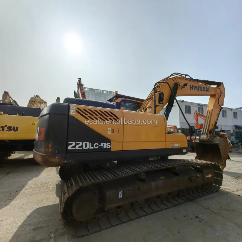 high quality used Korea Hyundai excavator 220LC-9S original paint second hand Korea hyundai 220 excavator in stock