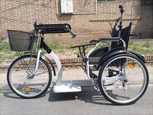 Bon marché vélo à main pliable tricycle à manivelle fauteuil roulant manuel pour les handicapés réadaptation handicap léger - Product Image 5