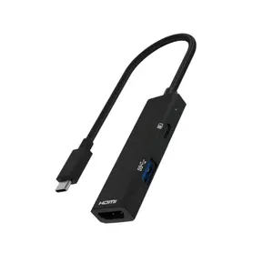 كابل تحويل من USB-C إلى PD متعدد الوظائف من النوع C بقدرة 100 وات و4 كيلو 30 هرتز وكابل محول USB 3.0 محطة إرساء كابل 3 في 1 بسعر المصنع