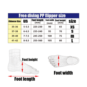 जुनाहैइन पेशेवर फ्रीडाइविंग फिन्स कस्टम फ्रॉग जूते लंबे ब्लेड पीपी + tpr रबर लंबे पंख तैराकी स्नॉर्कलिंग डाइविंग फिन - Product Image 6