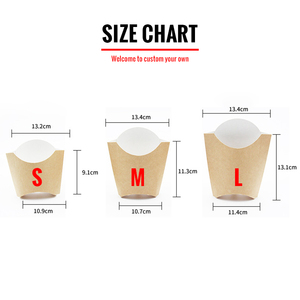 Scatola diretta di patatine fritte con stampa Logo personalizzata in fabbrica <span class=keywords><strong>per</strong></span> <span class=keywords><strong>contenitore</strong></span> di patatine fritte - Product Image 2