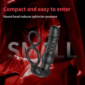 Spina anale vibratore App spina di controllo per esche anello di bloccaggio ritardo eiaculazione oscillante telescopico massaggio prostatico giocattoli sessuali per uomo - Product Image 3