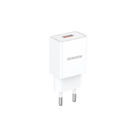 Chargeur à prise européenne 2,4 A, adaptateur mural USB, bloc de charge portable AC220V pour téléphone, tablette, voyage OG30