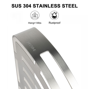 Modern Dual Tiers Space Aluminum Self Adhesive Shower <b>Corner</b> <b>Shelf</b> Bathroom <b>Corner</b> <b>Shelf</b> with Hooks Space-Saving Shower Caddy - Product Image 3