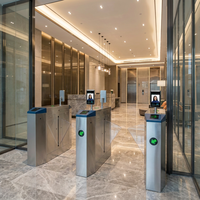 Barrera de Acceso con Código QR, RFID y Reconocimiento Facial, Torniquete para Control de Acceso en Aeropuertos, Estaciones de Metro y Entradas de Seguridad