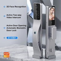 Cerradura de Puerta con Reconocimiento Facial Eseye, Inteligente, Totalmente Automática, con Huella Dactilar, Contraseña, Control por Aplicación WiFi, para Puertas de Madera y Acero