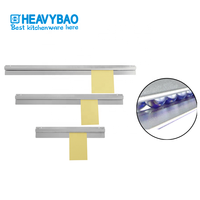 Porte-Commandes Mural en Acier Inoxydable Brossé Heavybao pour Cuisine, Bar, Café, Rail pour Tickets, Support pour Billets, Lettres, Hôtels