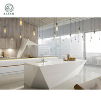 Îlot de cuisine de luxe avec taille personnalisée design contemporain pour cuisine maison