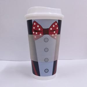 Кружка для кофе с индивидуальным логотипом, 16 унций, из жесткого полипропилена, без BPA, многоразовая пластиковая чашка с крышкой - Product Image 4