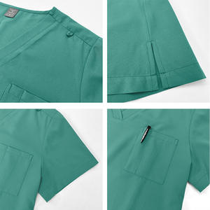 Uniformes Médicos para Hombres y Mujeres, Conjuntos de Uniformes para Estomatólogos y Enfermeras, Ropa de Trabajo, Trajes para Lavado de Manos y Cepillado, Mangas Cortas Divididas - Product Image 2
