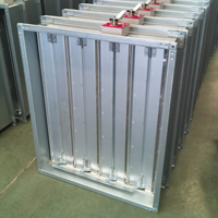 Régulateur de débit d'air flexible en acier galvanisé à structure multi-lames pour la régulation du flux d'air des conduits CVC, usage commercial