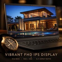 Ordinateur portable OEM en gros, écran IPS Full HD 15,6 pouces, processeur Intel N95 Quad Core, 16 Go de RAM, 512 Go de SSD, Windows 11 Home