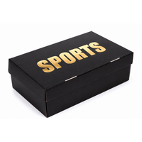 Meilleur prix, boîtes d'emballage en carton ondulé noir de luxe, grand format, design personnalisé, pour chaussures, perruques, expédition et envoi postal