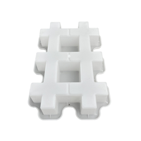Double Tic-Tac-Toe-plantation d'herbe, chemin de jardin, moules en plastique pour briques en béton 42x28x8