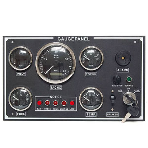 KUS-panel de medidores de <span class=keywords><strong>instrumentos</strong></span> de motor marino, tablero Compatible con todos los buques, 12V, 24V, 243x196MM - Product Image 2