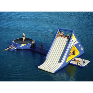 เรือพลาสติกเป่าลมแบบพกพาสำหรับเด็กและผู้ใหญ่สำหรับเล่นเกมสระน้ำเรือกันชนพร้อมแบตเตอรี่ - Product Image 3