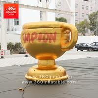 Mascotte gonflable géante 360° personnalisée, design réaliste, monstre de dessin animé, trophée publicitaire gonflable pour événement extérieur