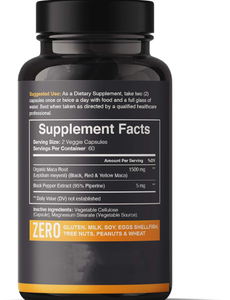 Capsules de Safran et Maca Noire Biologiques et Naturelles à Marque Blanche pour Adultes – Soutien Énergétique, Aliment Santé, Approvisionnement en Gros Certifié - Product Image 5