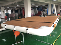Plate-forme de loisirs gonflable Fun Water Floating Island Dock pour yachts