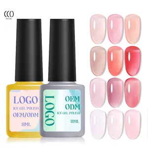 CCO Private Label Nagellack Gel Eis durch Stil Nail Art Icy Nude Jelly Gel Polishes