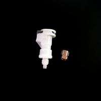 Connecteur rapide tout plastique 1/4 "Débit 3/8"-24UNF Barb Moulé par injection Surface lisse et droite Basse pression 4mm ID 6mm OD